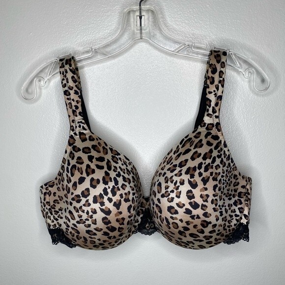 Cacique Lined Cheetah Print Full Coverage Bra 42D - Picture 6 of 6